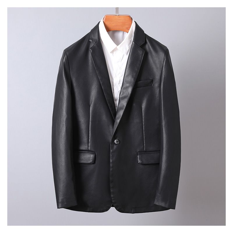 Men's Design Pu Leather Jacket Motorcycle Leather Jacket for Men