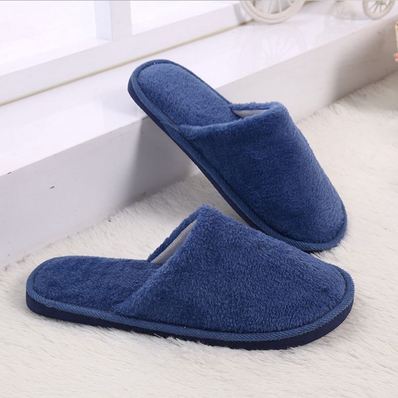 Men's Warm Slippers Men Indoor Shoes Casual Sneakers for Home Cotton Slipper Soft Plush Warm Male Big Size Shoe