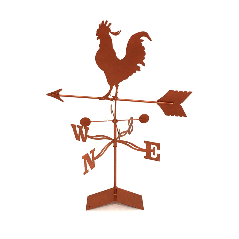 Metal Animal Design Rooster Wind Spinner Laser Cutting Outdoor Garden Stake Weather Vane Wind Vane