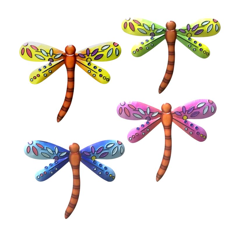 Metal Dragonfly Art Wall Decorations Items Garden Decor for Home