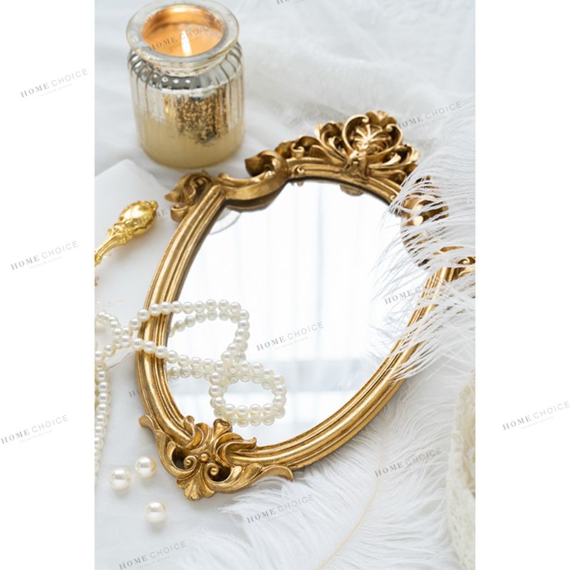Metal Framed European Design Makeup Mirorr Vintage Mirrors Decor Wall Home