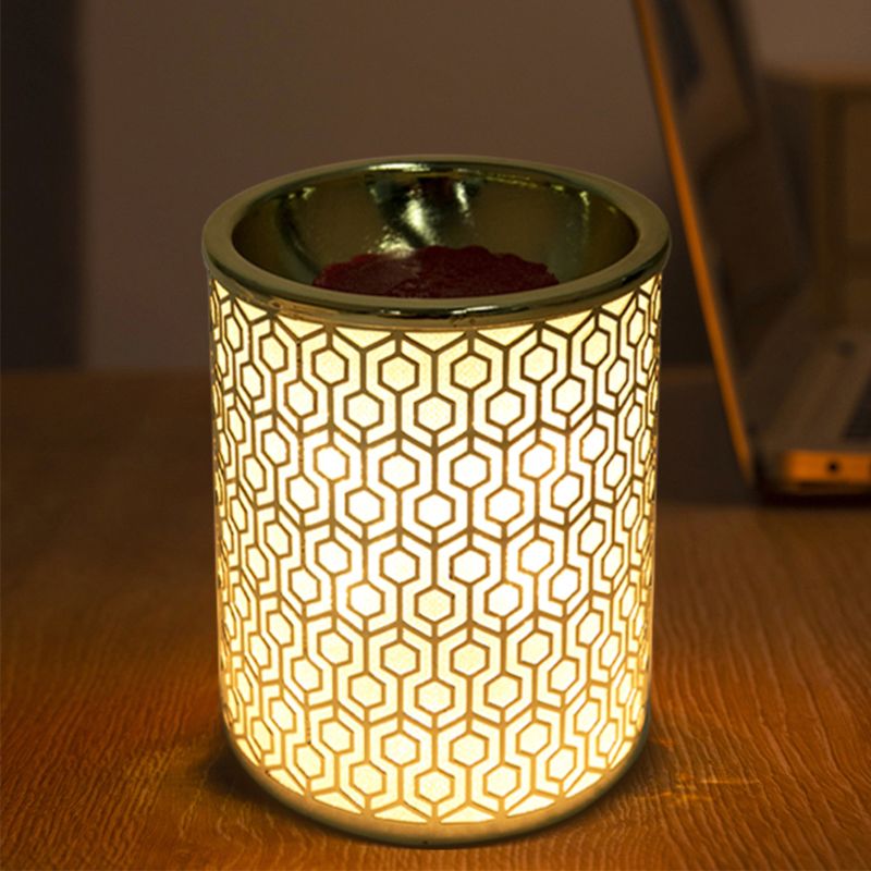 Metal Melt Electric Wax Burner Melter Fragrance Candle Warmer Lamp for Home Office Bedroom Living Room