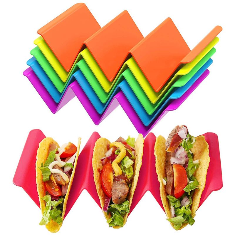 Mexican Food Wave Shape Pp Taco Holder