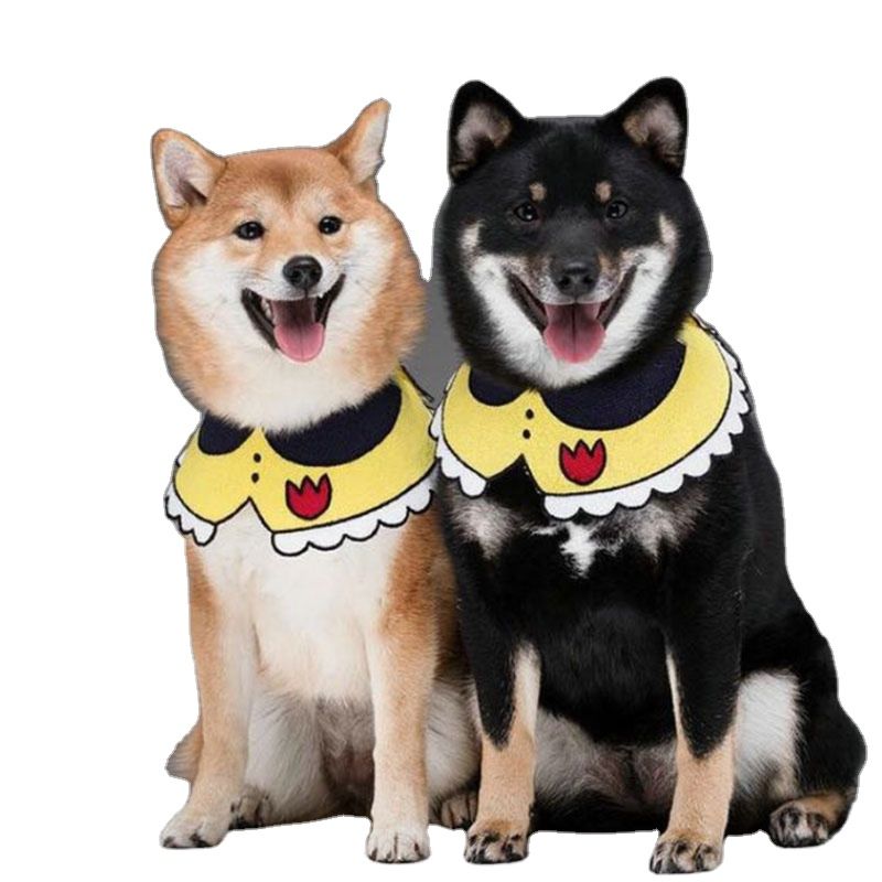 Migu Lovely Shapes Dog Triangle Bibs Scarfs Dog Bandana Crochet Pet Bibs