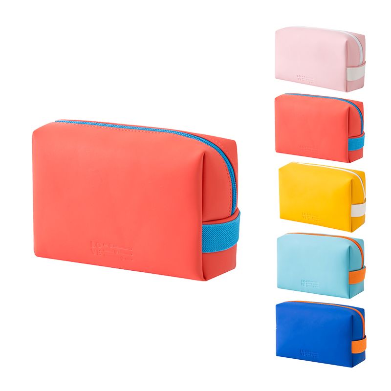 Mini Brush Set Pu Leather Pouch Bags Small Travel Waterproof Cute Girls Portable Cosmetic Makeup Bag