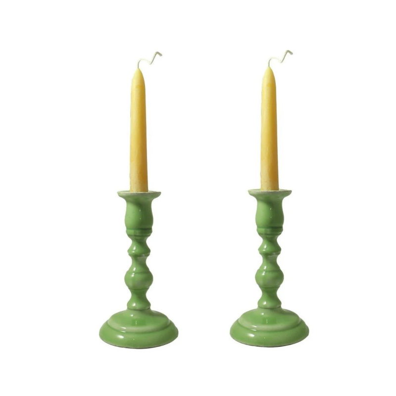 Mint Cast Resin Empire Taper Candle Holder Candle Jars Luxury Customized Candle