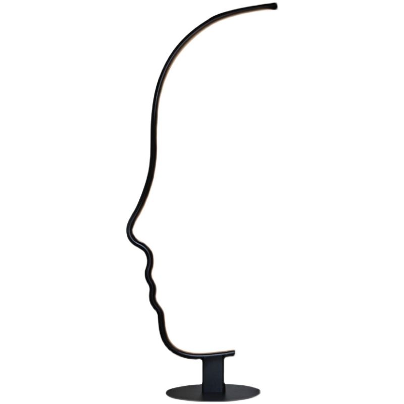 Modern Art Abstract Face Floor Lamp Home Decoration Led Dimmable Rgb Floor Lighting