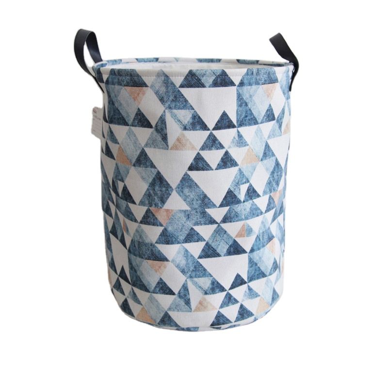 Modern Drawstring Waterproof round Storage Laundry Basket