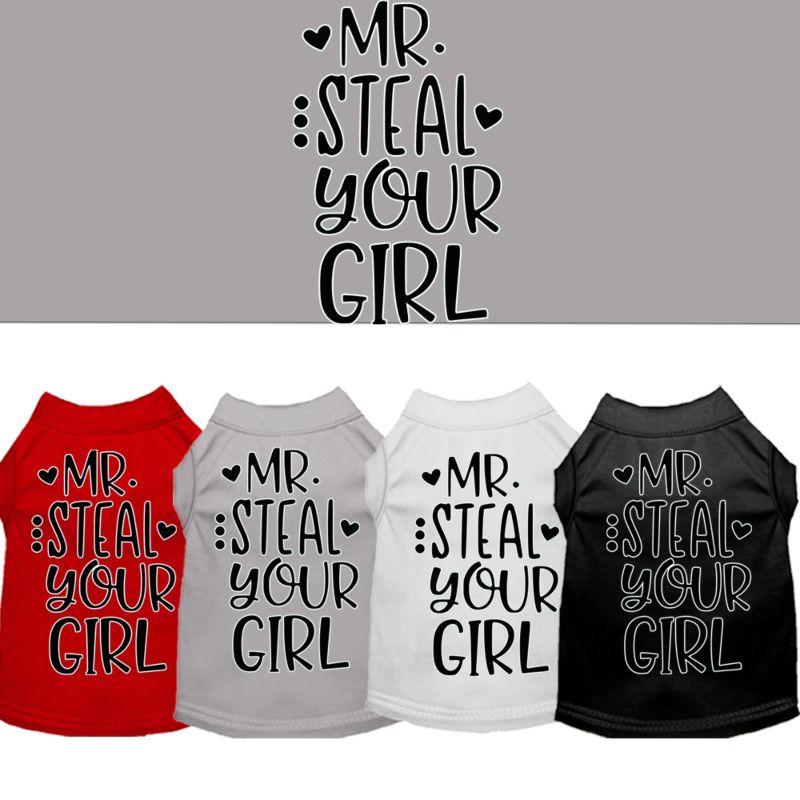 Mr Steal Your Girl Screen Print Dog Shirt