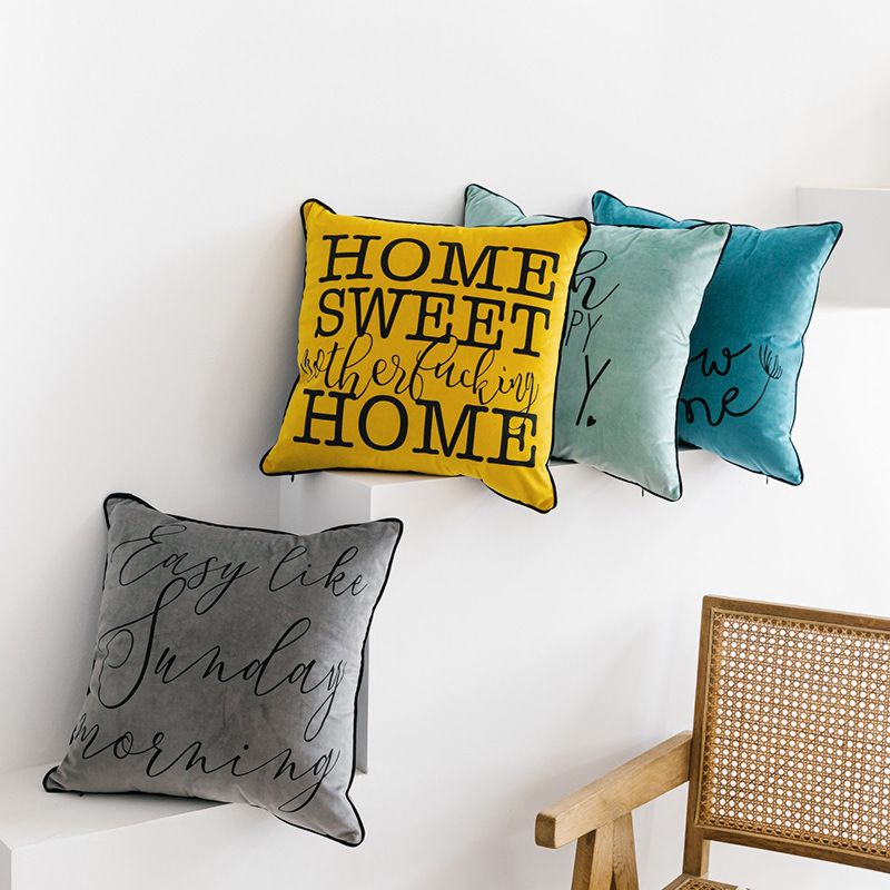 Mulan Velvet Pillow Cover Home Decor Luxury Embroidery Cushion Covers