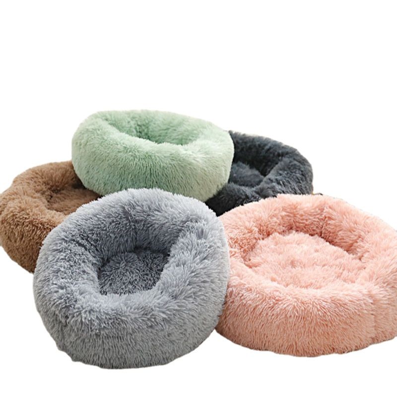 Artificial fur pet bed