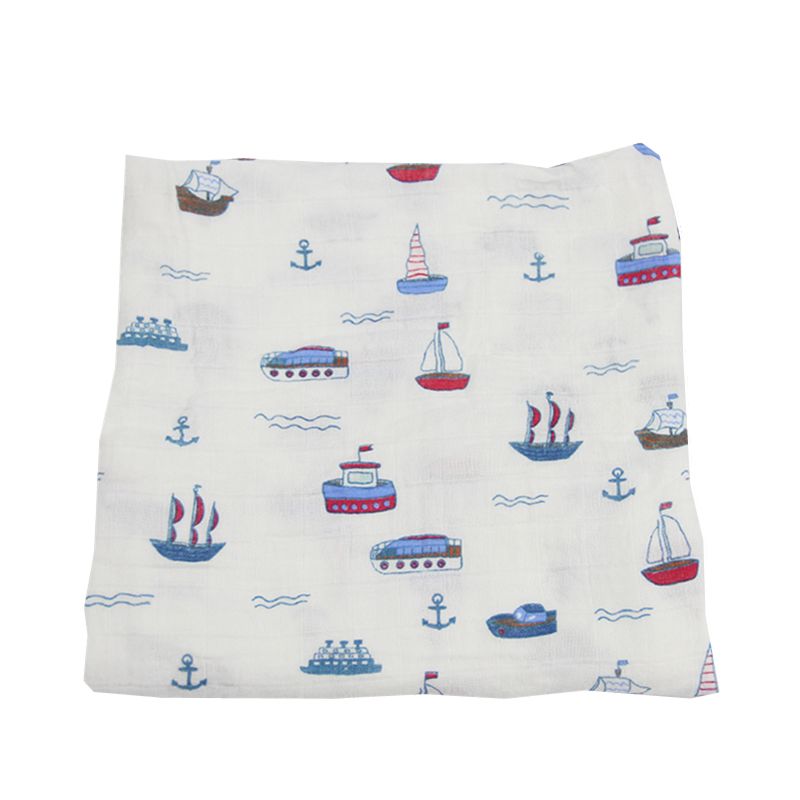 Muslin Swaddle Baby Blanket Design Super Soft 100% Organic Cotton Square Modern Printed Knitted Grade a Cn;Heb
