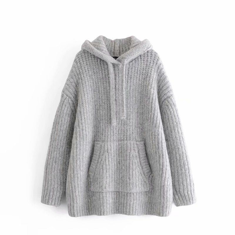 My477 Autumn Stylish Long Sleeve Oversize Sweater Jumper Women Pullover Knit Clothing Knitwear