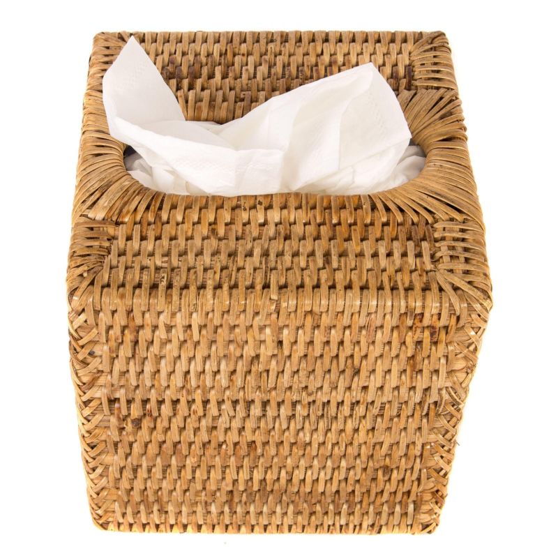 Natural Rattan Tissue Box Cover Holder Case Price from Vietnam