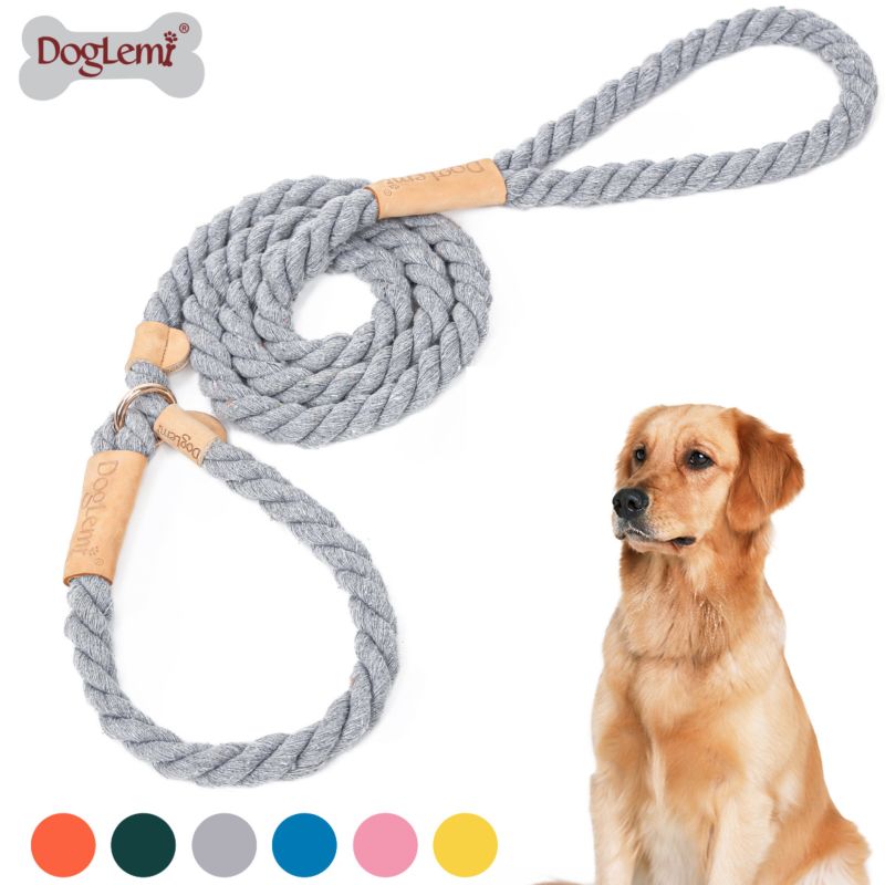 No Pull Training Durable Dog Leash Eco Friendly ,Heavy Duty Braided Rope Lead Pet Leash Training