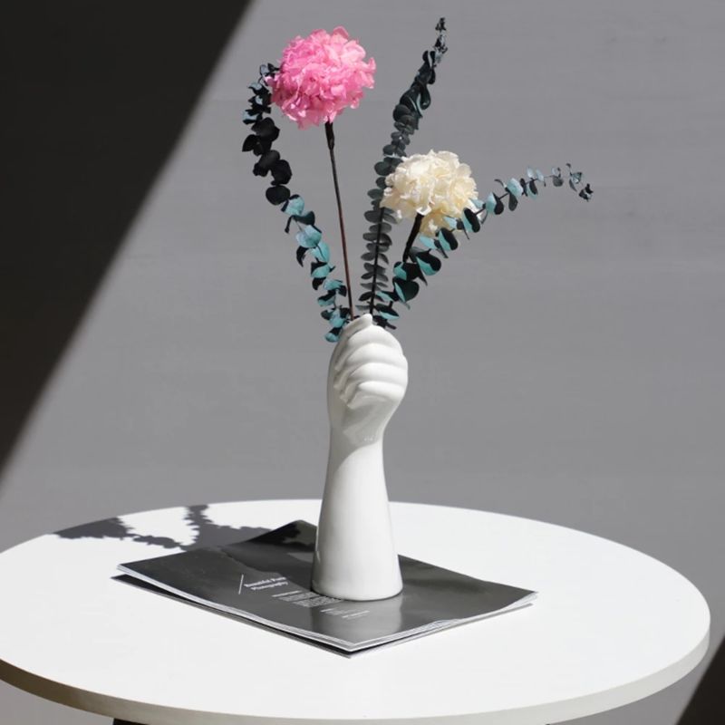 Nordic Style a Hand Creative Floral Composition Living Room Ornament Ceramics Vase for Home Office Decor
