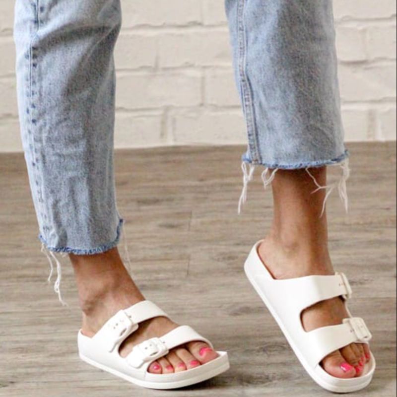 Open Toe Women's Sandals Footwear Casual Shoes Slides Flat Slides Beach Sandals Shoes for Women and Ladies