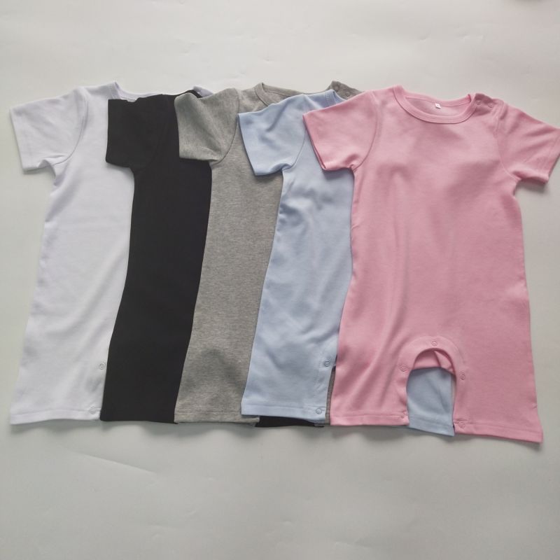 Organic Baby Clothes Cotton Newborn Baby Clothes Rompers Plain Baby Bodysuit Onesie 3M - 3T