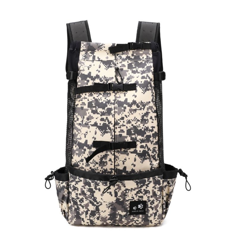Outdoor Dog Mesh Carrier Backpack Breathable Pet Bag for Dogs Portable Carrier Bags Comfort Carrier for Small Medium Dog