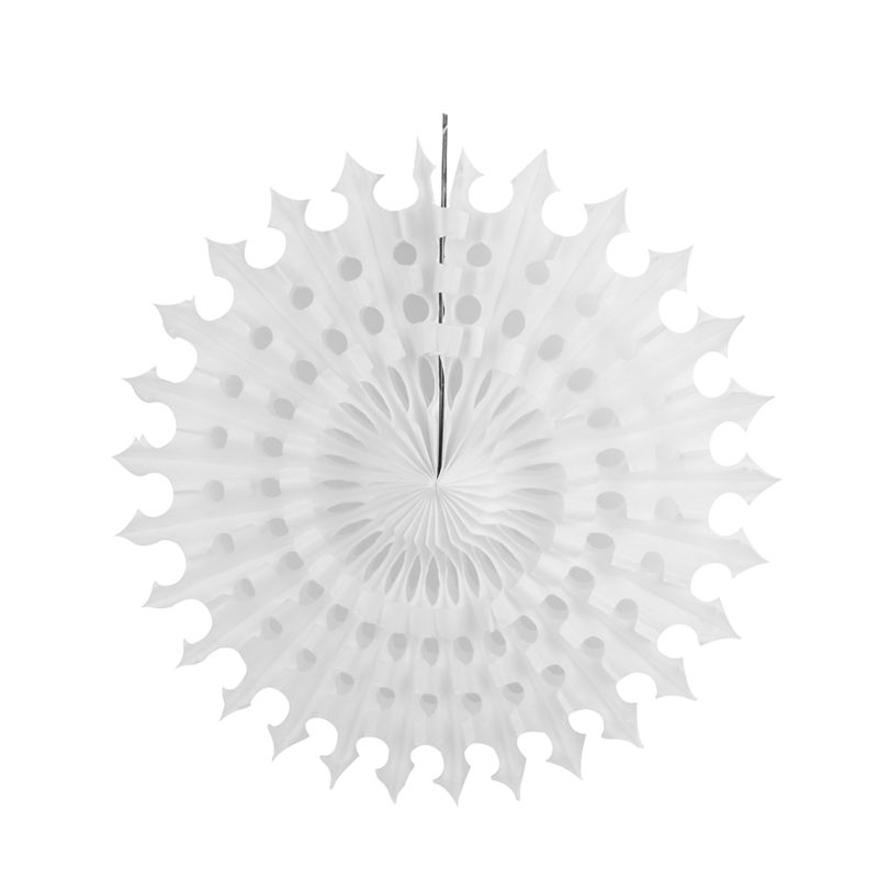 Paperjazz White Hanging Snowflake Ornaments Party Decoration Paper Fans