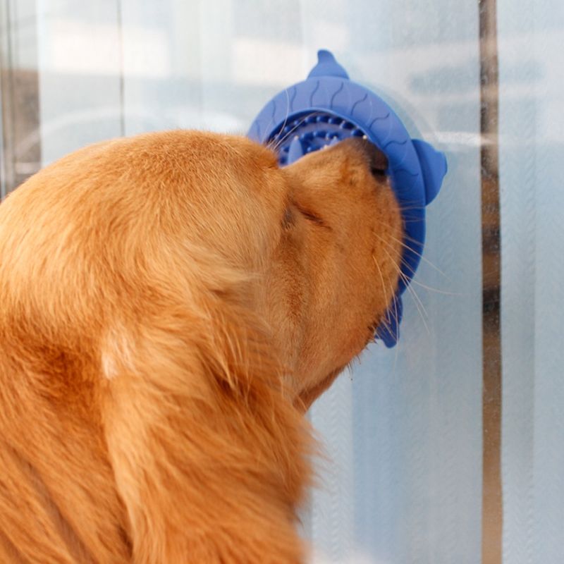 Paw Shape Silicone Dog Lick Mat ,Slow Feeder Mat for Dogs with Suction Cups
