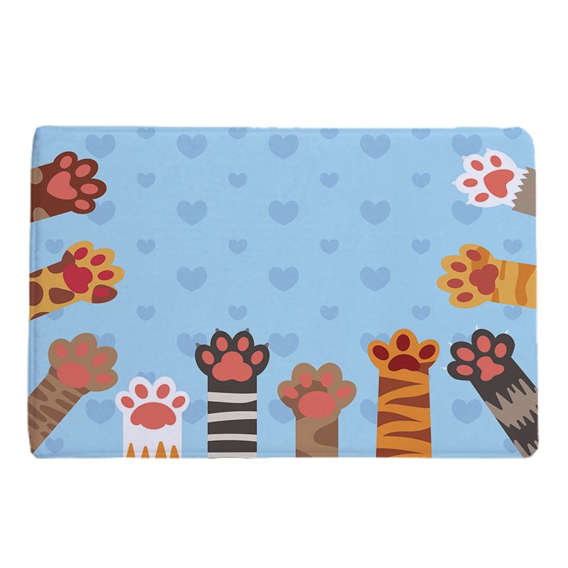 Personalized Cat Paw Print Kitchen Anti-Skid Door Mat