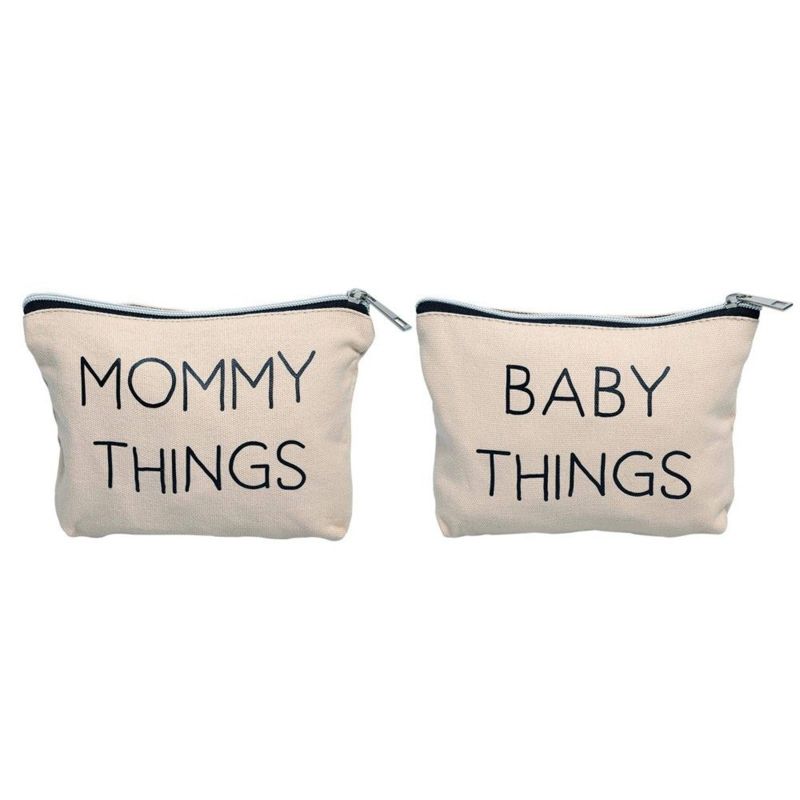 Personalized Eco Makeup Mini Travel Toiletry Cotton Canvas Zipper Cosmetic Bags