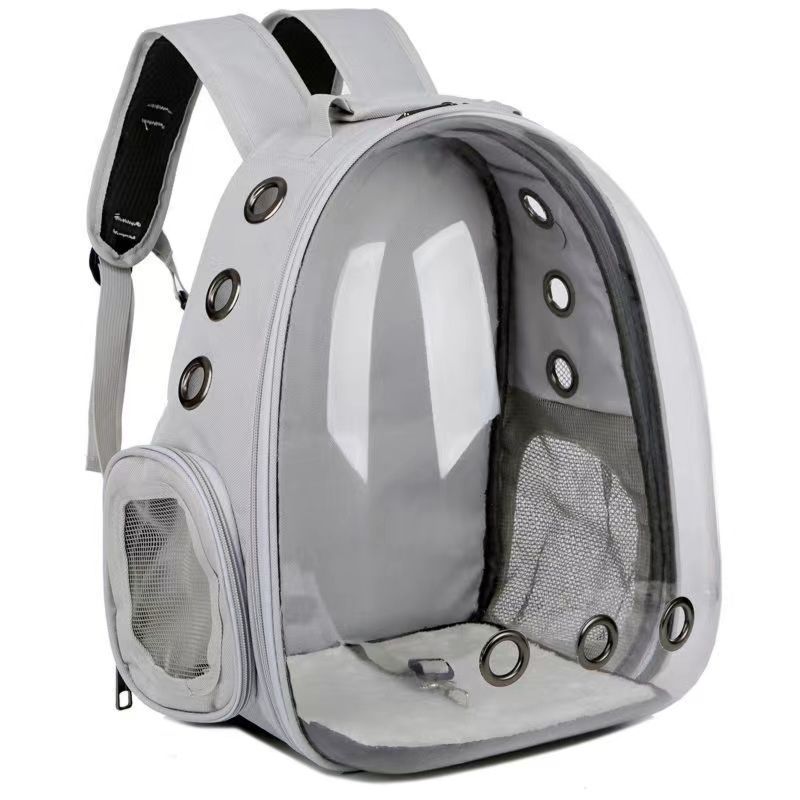Pet Cat Bag, Fully Transparent Space Capsule Two-Shoulder Pet Portable Backpack, Dog and Cat Out of the Bag