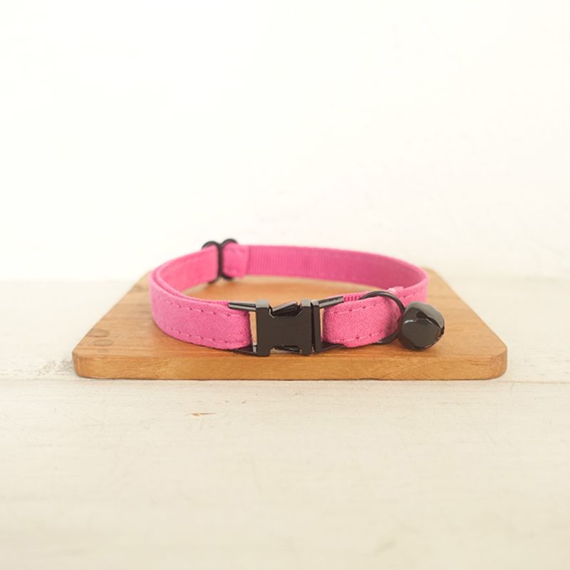 Pets Supplies Luxury Accessories Red Velvet with Bells Adjustable Black Buckle Cat Collar De Gato with Bell Cat Collar