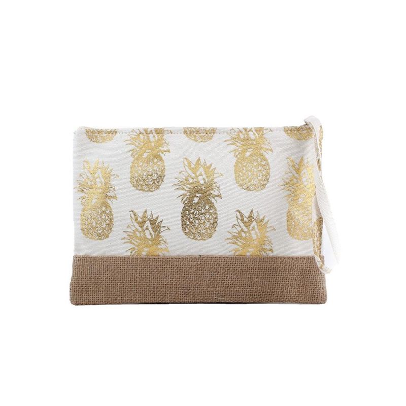 Glitter Pineapple Pouch Bag