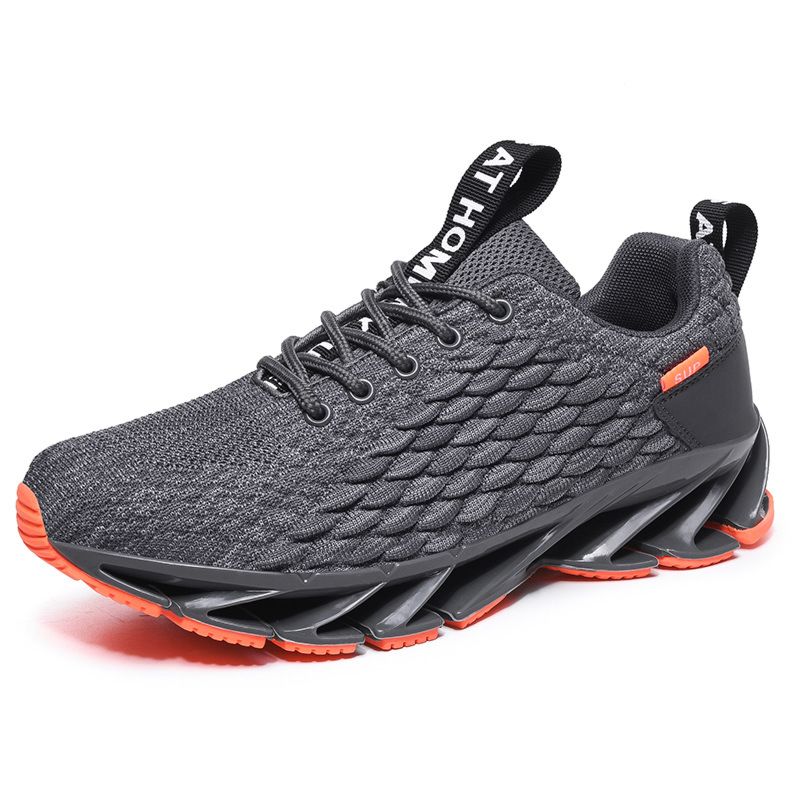 Plain Soft Breathable Pu Chunky Sneakers Men Casual Shoes