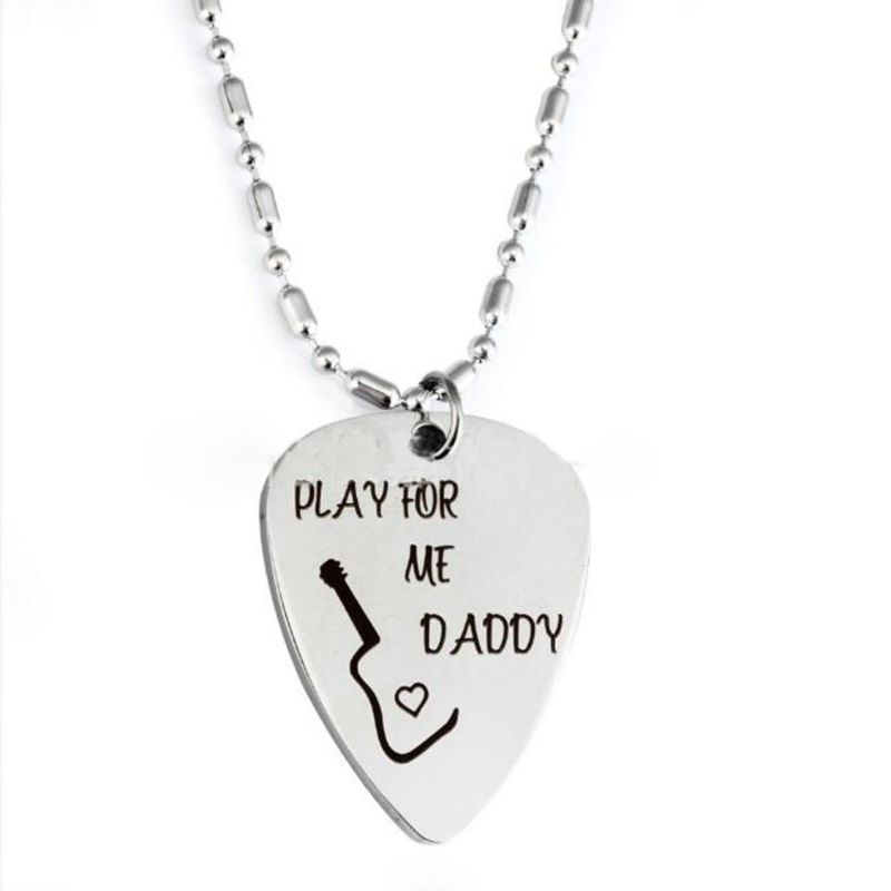 Play for Me Daddy Super Cute Father Daughter Little Heart Joint Necklace Set Daddys & Daughter Gifts Father's Day Gift