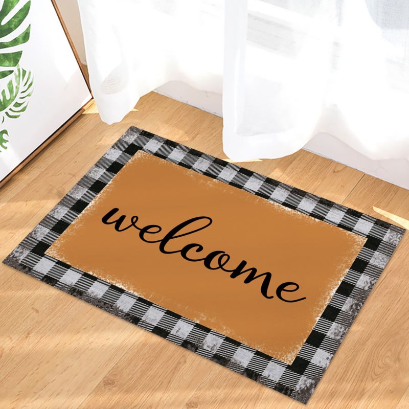 Please Remove Your Shoes Brown Black Text Home Welcome Door Mat