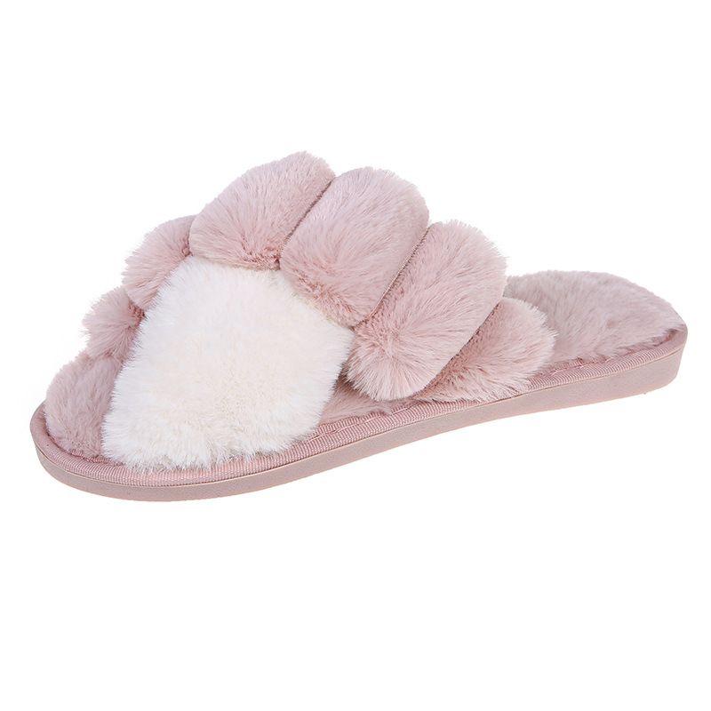 Plush Slippers for Women Home Warm Cotton Slippers Casual Fur Hyoma