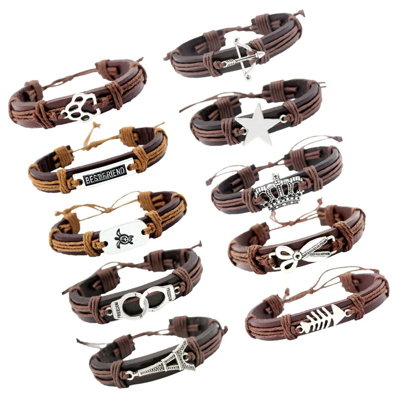 Custom leather bracelets wholesale sale