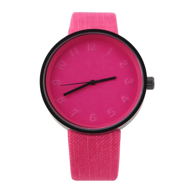 Popular Leather Band Women Men Digital Quartz Watch