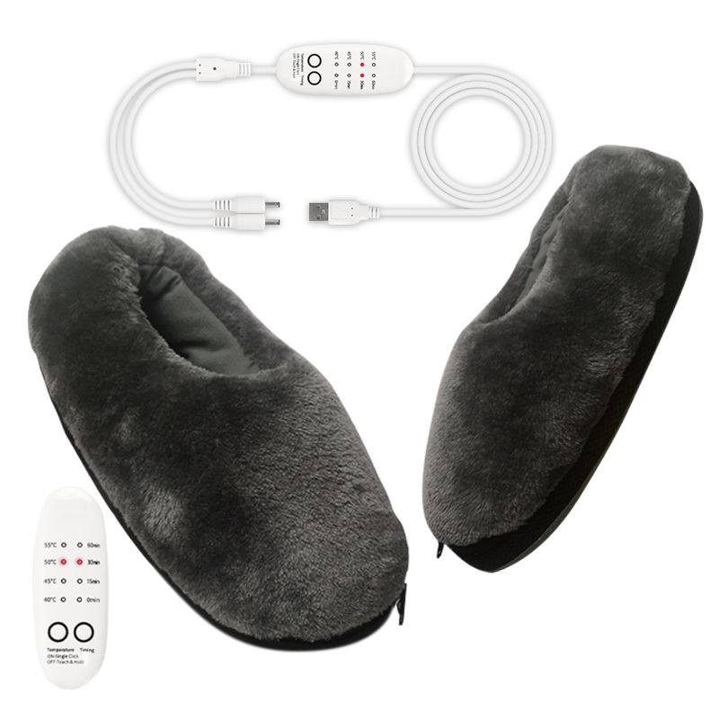 Power Bank Usb Heated Slipper Cartoon Usb Warm Shoes Foot Warmer Electric Heating Slipper Powered by Power Bank