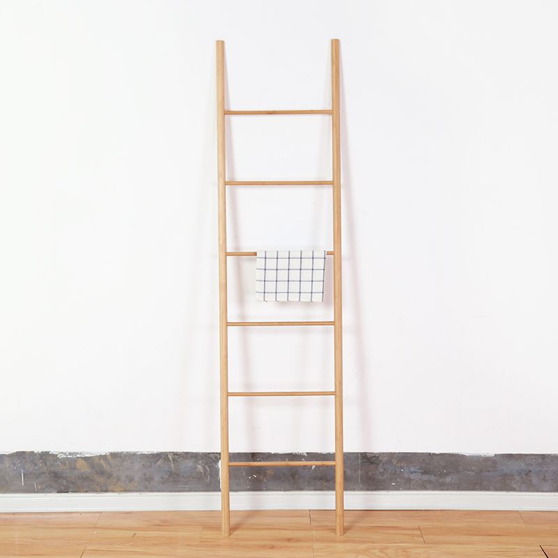 Premium Free Standing 6 Tier Wood Blanket Ladders Stand Bathroom Accessories Bamboo Towel Drying Rack