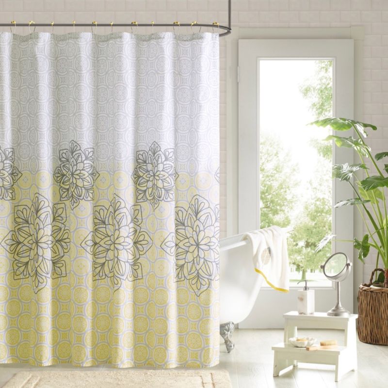 Factory wholesale custom 100% polyster for bathroom shower curtains