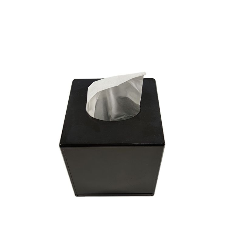 Printed Flowers Acrylic Tissue Box