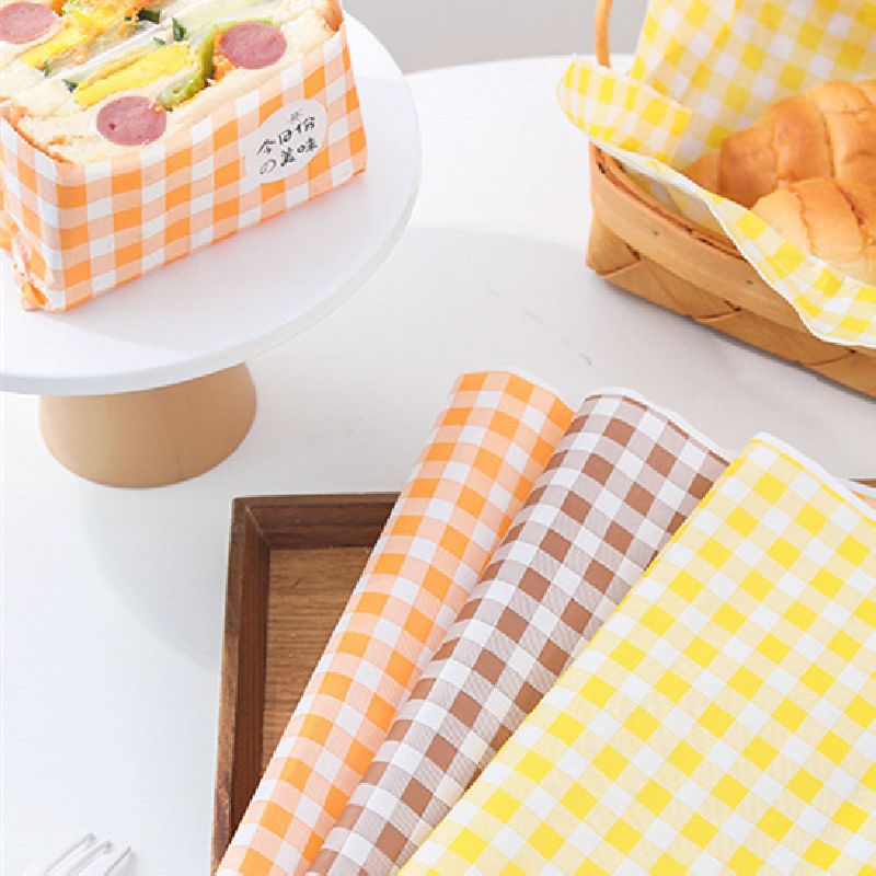 Printing Hamburger Packaging Grease Proof Tissue Paper Sandwich Wrapping Greaseproof Shawarma Food Grade Wax Paper