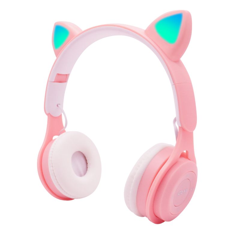 Product Ideas Pink Gaming Cute Girls Cat Ears 7.1 Surround Sound Headset 3.5 Mm Usb Headphones Noise Cancelling