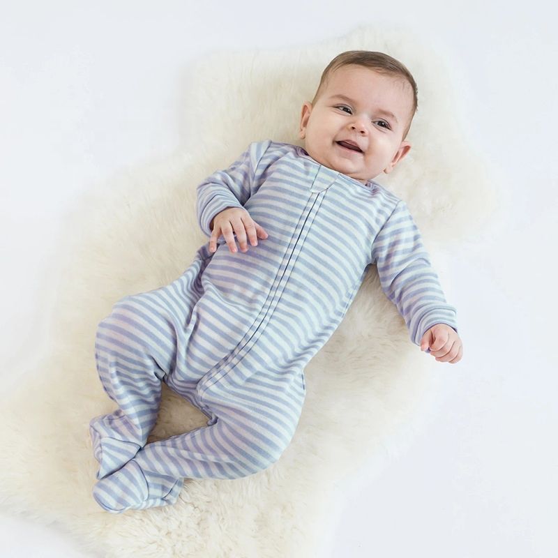 Products Striped Soft Romper Baby Bodysuit 100% Organic Cotton Baby Clothes
