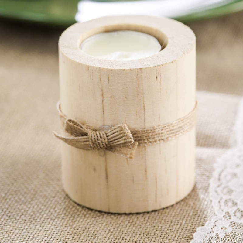 Products White Unique Candle Holder in Wood Candle Holder For