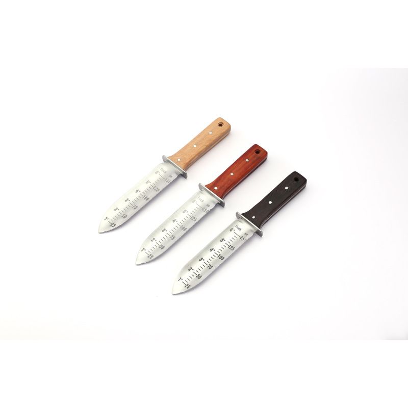Professional Digging Knife Multifunctional Stainless Steel Outdoor Tool Digging Tool with Wooden Handle