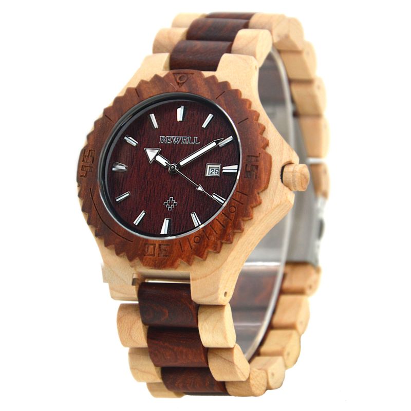 Promotion Natural Wooden Watch Bewell Wood Watch