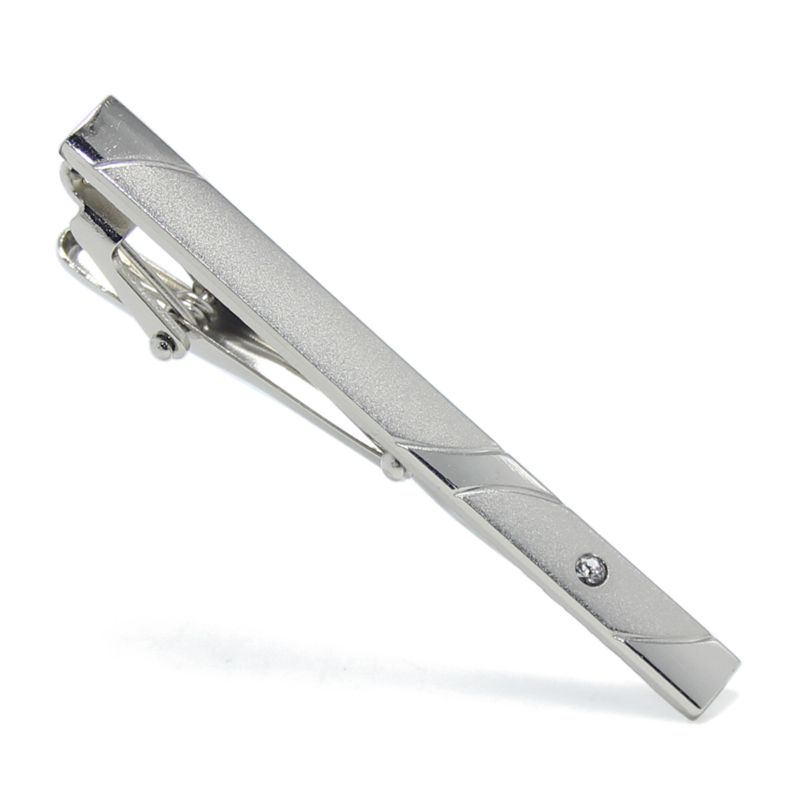 Promotional Simple Crystal Tie Bar Unique Men's Tie Clip Blank