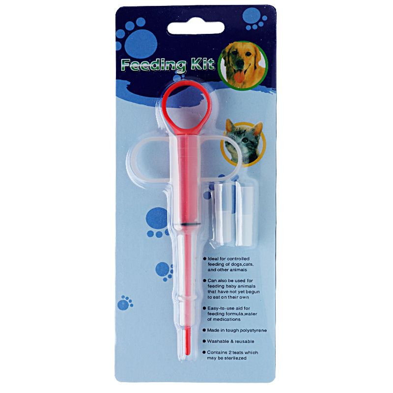 Push-Type Pet Medicine Pill Capsules Feeding Kit Dog Cat Wet Dry Dual-Use Medicine Feeder