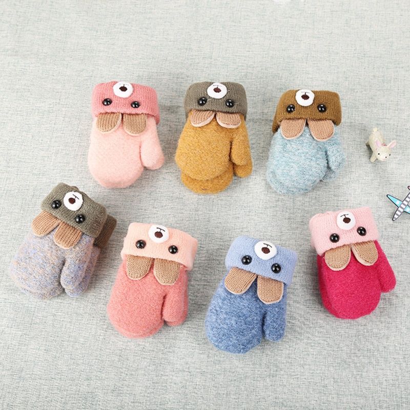 Cute Bear Cartoon Baby Gloves