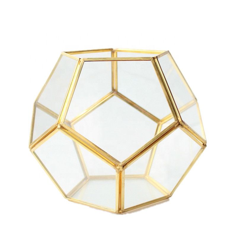 Qy Diamond Shape Hanging Miniature Air Plants Glass Terrarium Vase for Wedding Home Decor